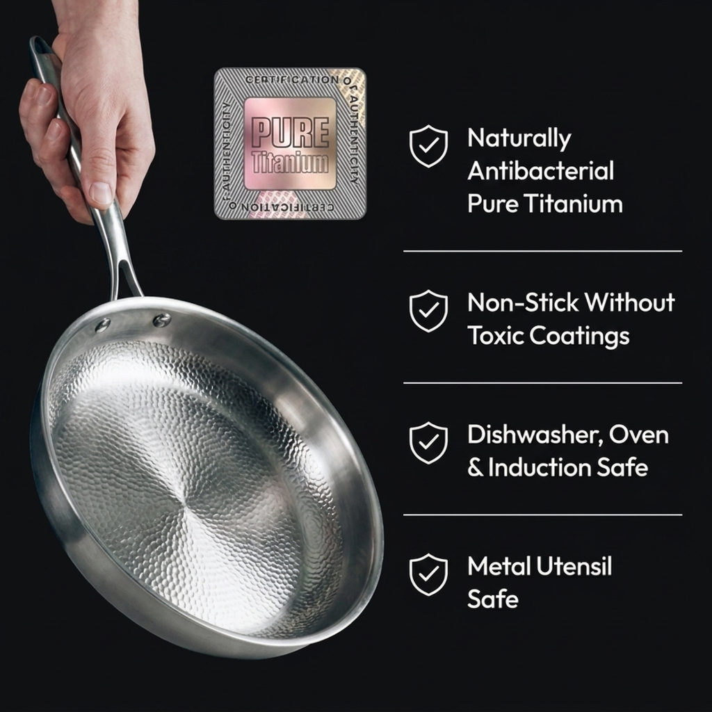 Titanium Pro Hammered Pan