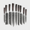 OMEGA Ripple Series – 9-Piece Damascus Knife Set