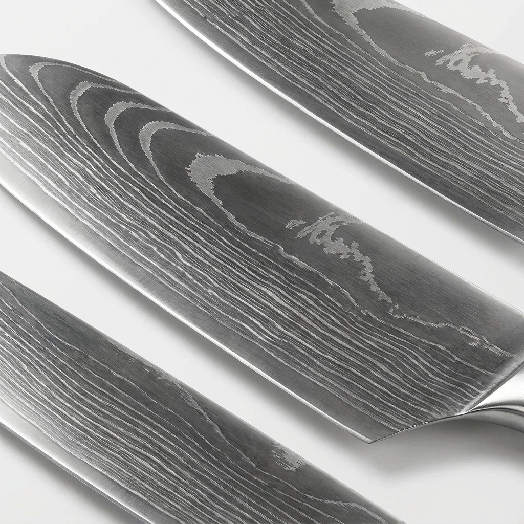 OMEGA Ripple Series – 7-Piece Damascus Knife Set