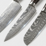 OMEGA Ripple Series – 3-Piece Damascus Knife Set