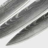OMEGA Ripple Series – 9-Piece Damascus Knife Set