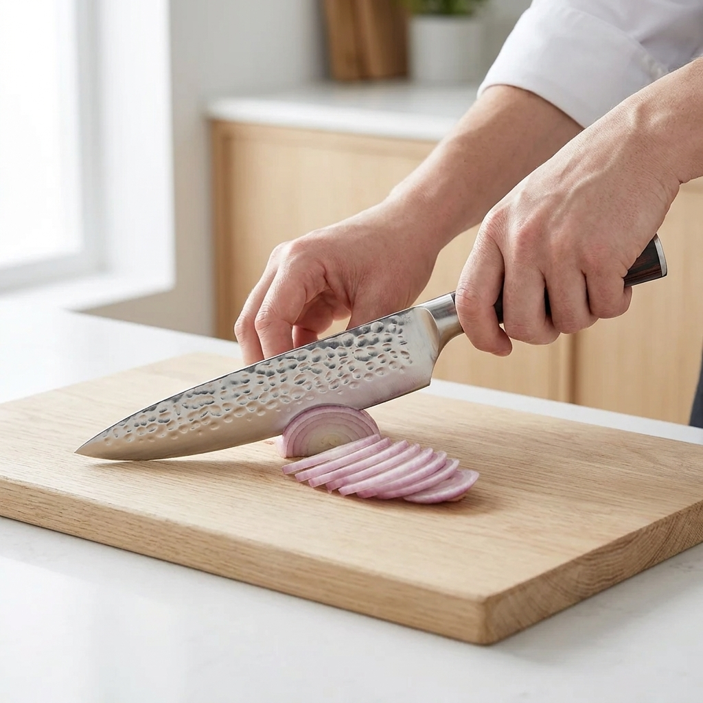 OMEGA Onyx Series – Damascus Chef's Knife (8")