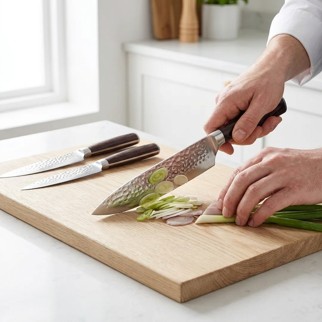 OMEGA Onyx Series – Damascus Chef's Knife (8")
