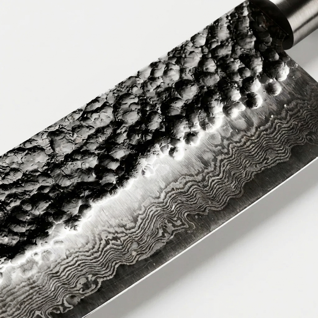 OMEGA Onyx Series – Damascus Cleaver (7")