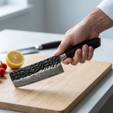 OMEGA Onyx Series – Damascus Cleaver (7")