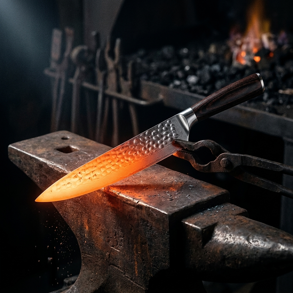 OMEGA Onyx Series – Damascus Chef's Knife (8")