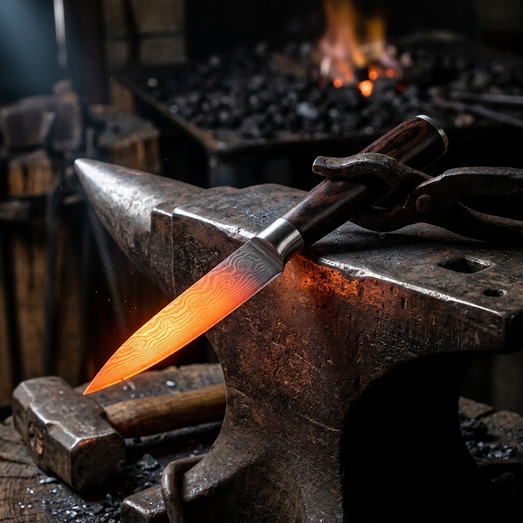 OMEGA Ripple Series – Damascus Paring Knife (3.5")