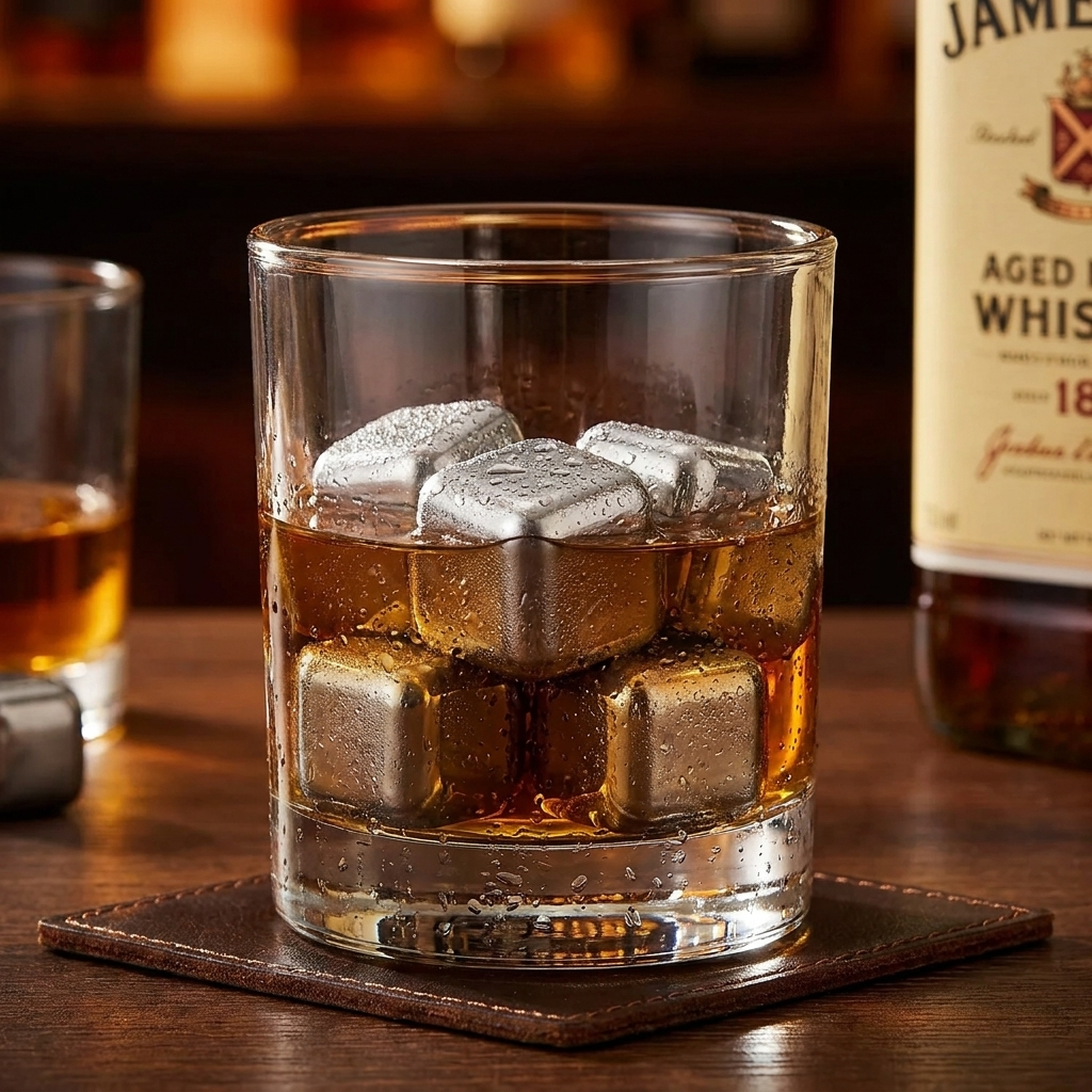 Pure Titanium Ice Cubes